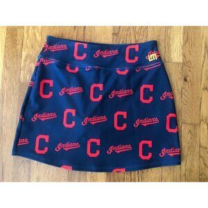Loudmouth Ladies Size Small Golf Skirt Skort Cleveland Indians MLB Baseball